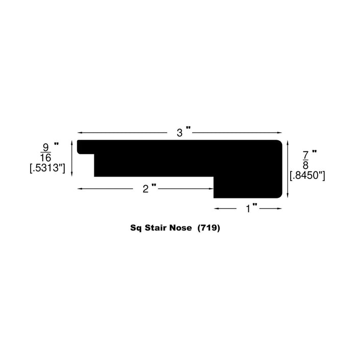 Grand Width Sterling Engineered Hardwood Square Stair Nose