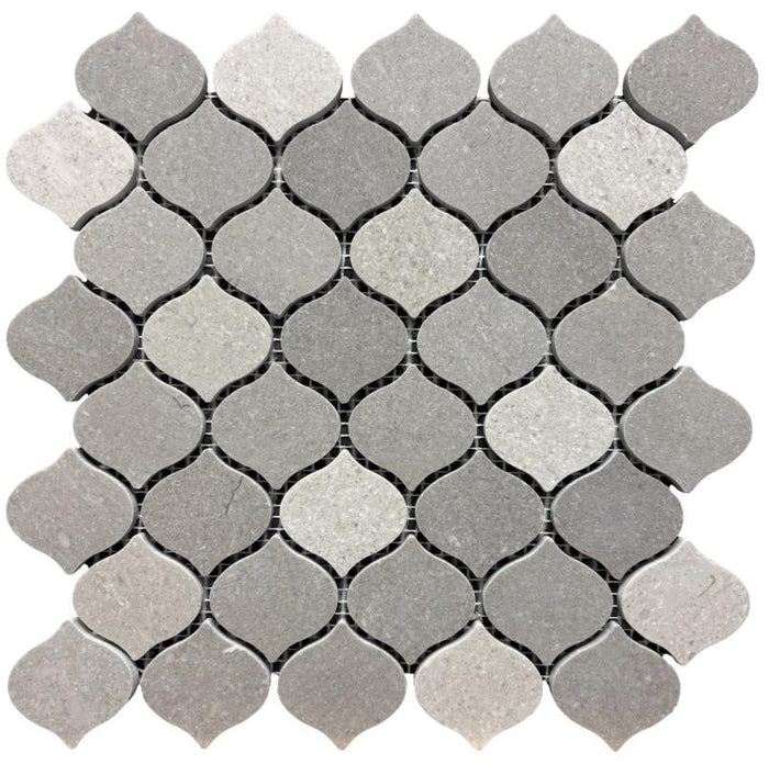 Grey Marble Teardrop Natural Stone Mosaic Tile 11x11