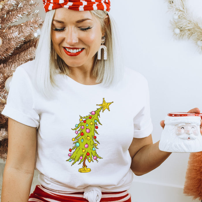 Grinch Tree Christmas Women's T-shirt - Trendznmore