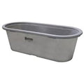 A gray Hastings tank with a lid of ample capacity on a white background.