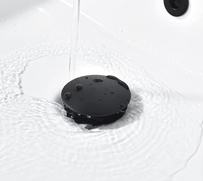 HB6002 Pop-Up Sink Drain, Matte Black