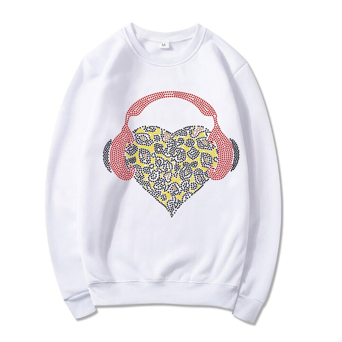 HEARTBEAT LEOPARD BLING TRANSFERS