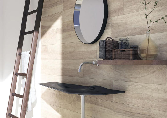 Hickory Almond 8x48 Wood Look Porcelain Plank Tile
