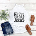Honey Leave the Judgin to Jesus Western Rocker Tank - Trendznmore