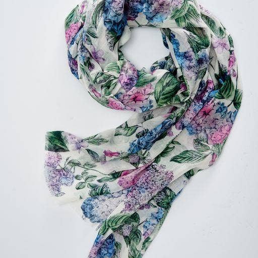 Hydrangea Light Weight Scarf