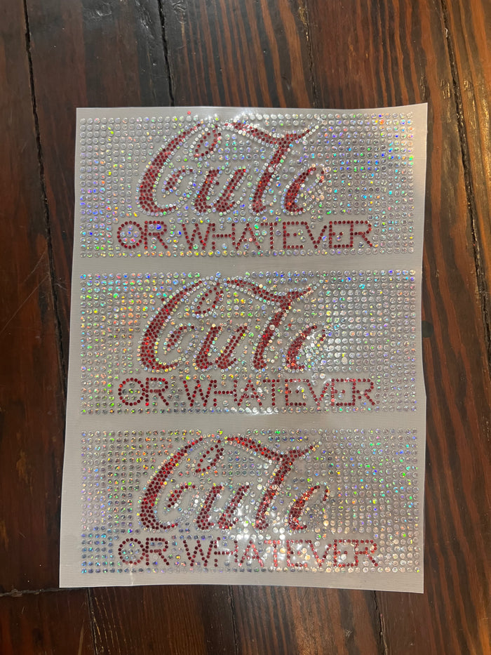 CUTE OR WHATEVER MUG TRANSFERS