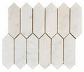 Imperial White Marble Picket Mosaic Tile 12x12