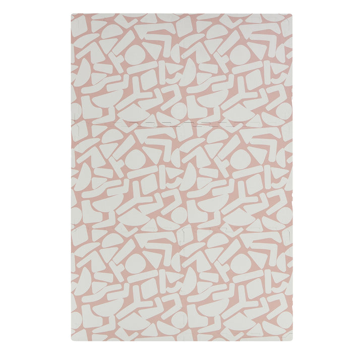 Pink and white Oddity Infinity Playmat displayed on a white background.