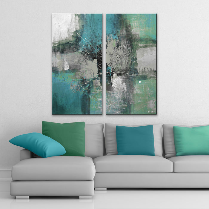 Inkd No. 32' 2 Piece Wrapped Canvas Wall Art Set