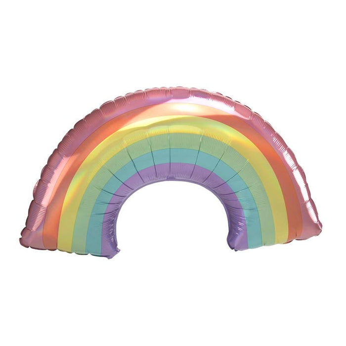 Iridescent Pastel Rainbow Balloon