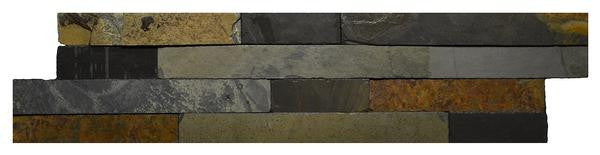 Jack Multicolor 6x24 Stacked Ledger Panel Slate Tile