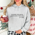 Jingle Some of the Way Funny Christmas Women's Graphic Hoodie