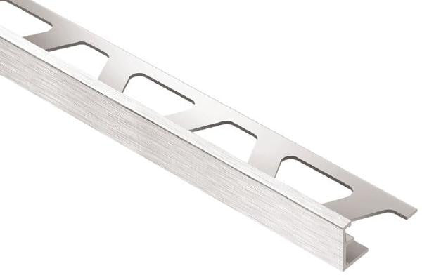 JOLLY 1/2" Brushed Chrome Anodized Aluminum Tile Edge Trim