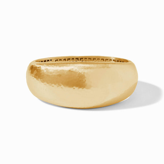 Julie Vos Gold Catalina Statement Hinge Bangle