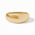 Julie Vos Gold Catalina Statement Hinge Bangle