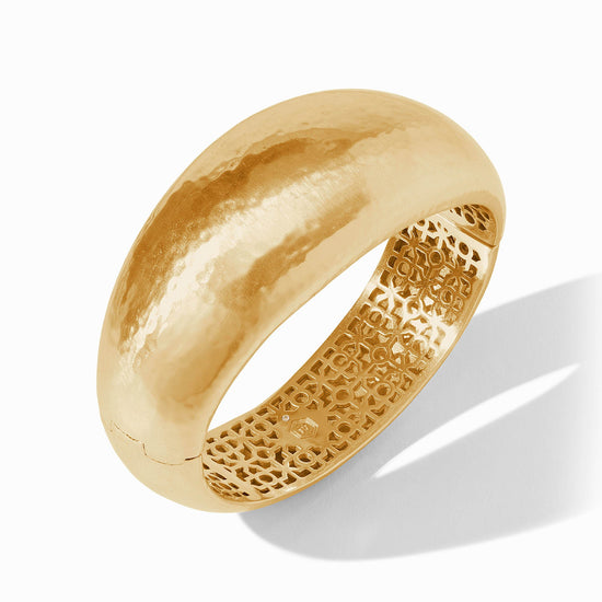 Julie Vos Gold Catalina Statement Hinge Bangle