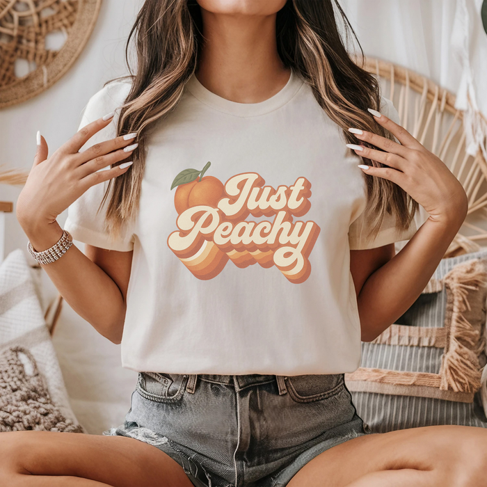 Just Peachy Retro Graphic T-Shirt