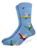 Kayaking Corgi Socks