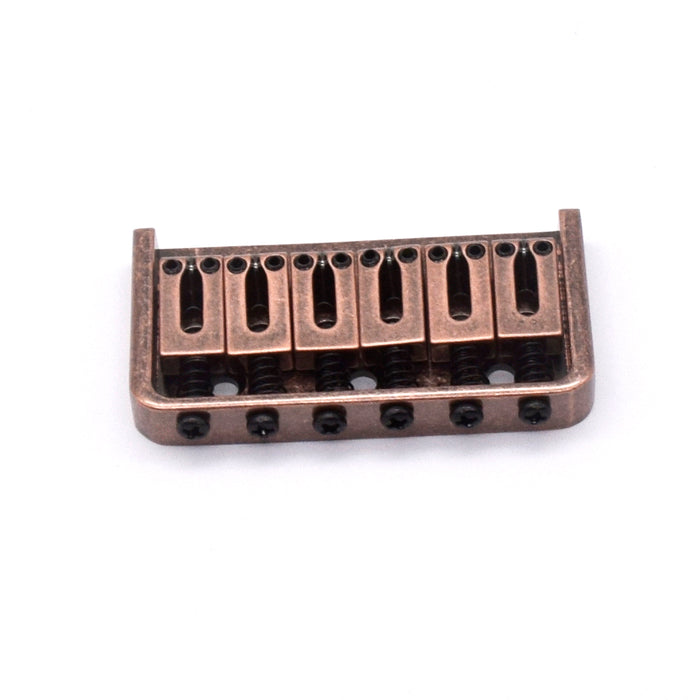 KD By AxLabs 6-String Hardtail Bridge - String-Through-Body, 3-Screw Mount - AxLabs