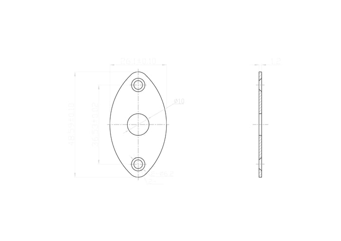 KD By AxLabs Football Shaped Steel Jack Plate - AxLabs