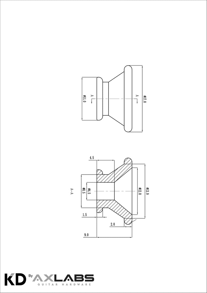KD By AxLabs Standard Large Strap Buttons (2) - AxLabs