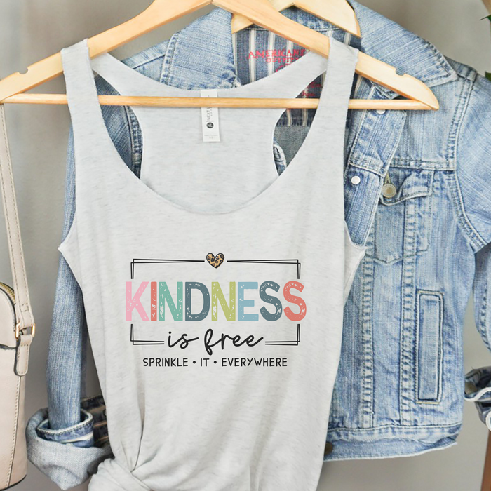 Kindness is Free Women's Racerback Tank Top