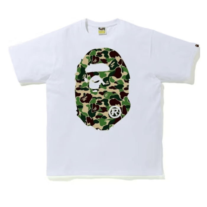 Koszulka ABC Camo By Bathing Ape Tee White/Green BAPE Koszulki