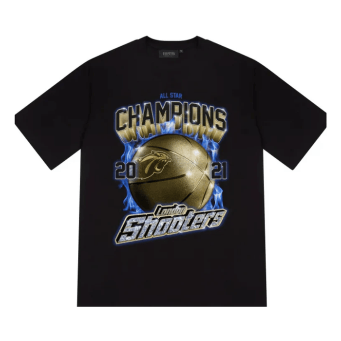 Koszulka Trapstar Shooters Champion Tee Black TRAPSTAR Koszulki