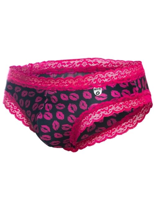 Lace Boy Jock Bikini Pink Lips