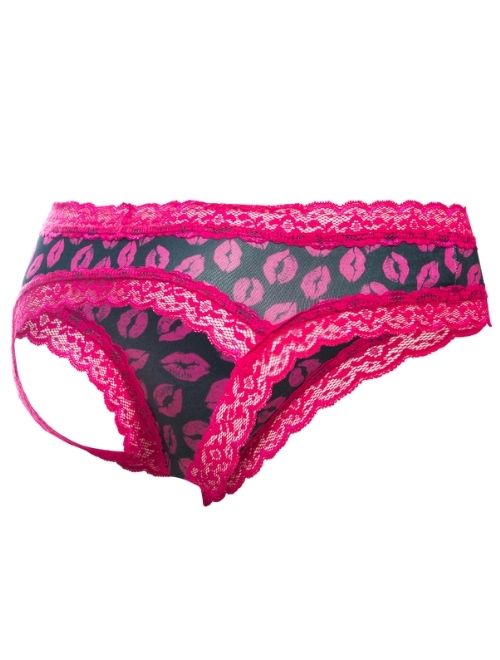 Lace Boy Jock Bikini Pink Lips