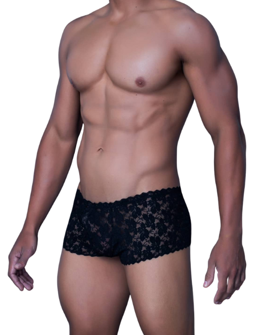 Lace Boy Short - Black