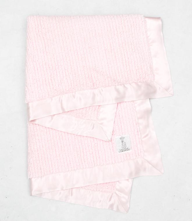 Little Giraffe Pink Luxe Herringbone Blanket - RSVP Style