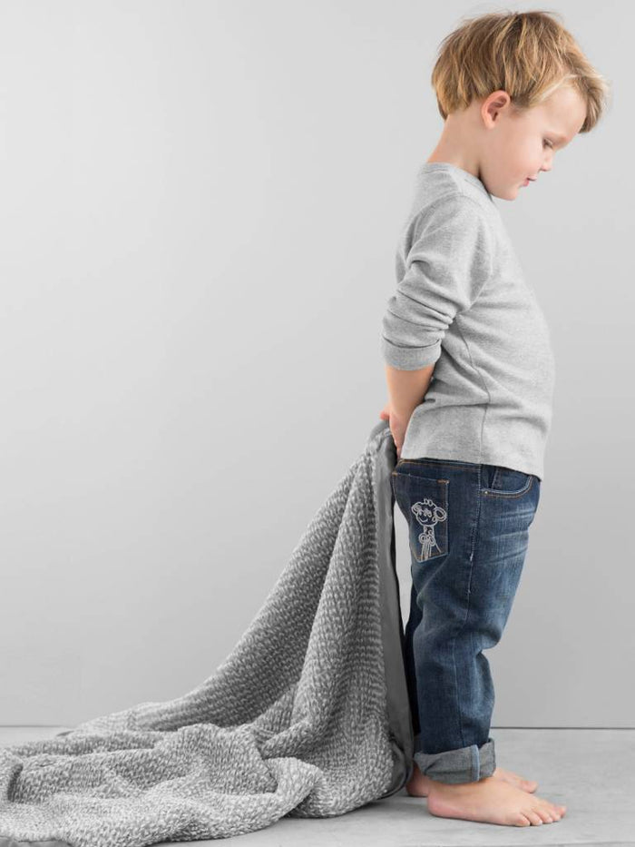 Little Giraffe Pink Luxe Herringbone Blanket - RSVP Style