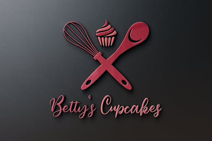Logo Design - Cupcake Logo Design | Bakery Shop Logo | Pastry Chef | Baker Logo