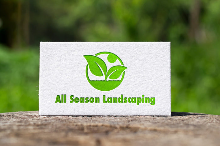 landscaping lawn care business company logo design