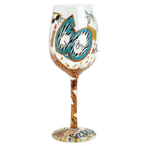 Lolita Birthday Wine Glass - 60 and Sassy