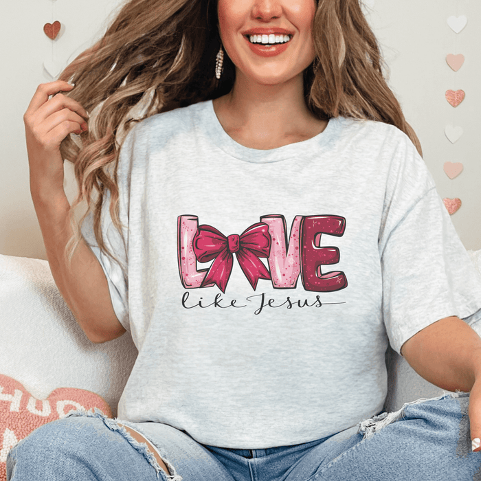 Love like Jesus Valentine's Day Graphic T-Shirt - Trendznmore