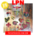 LPN NURSE JACKET BAG 16 PATCH SET
