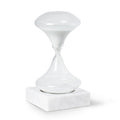 Luna 45 minute Art Deco Hourglass on White Marble Base