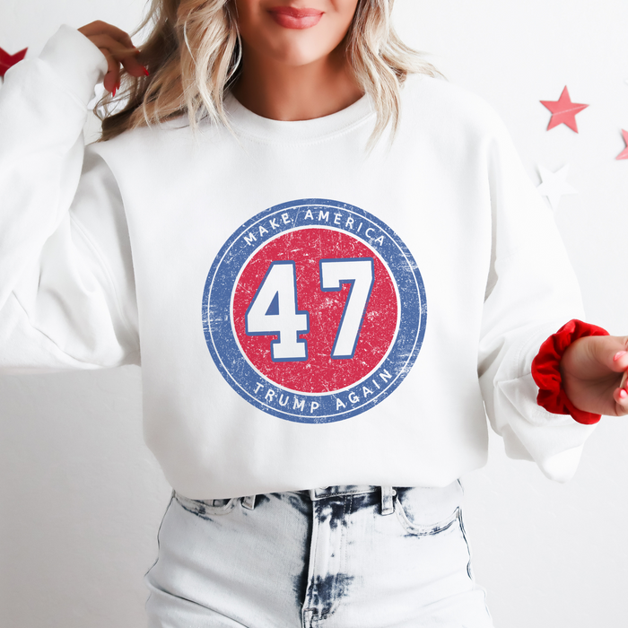 Make America Trump Again Patriotic Graphic Sweatshirt