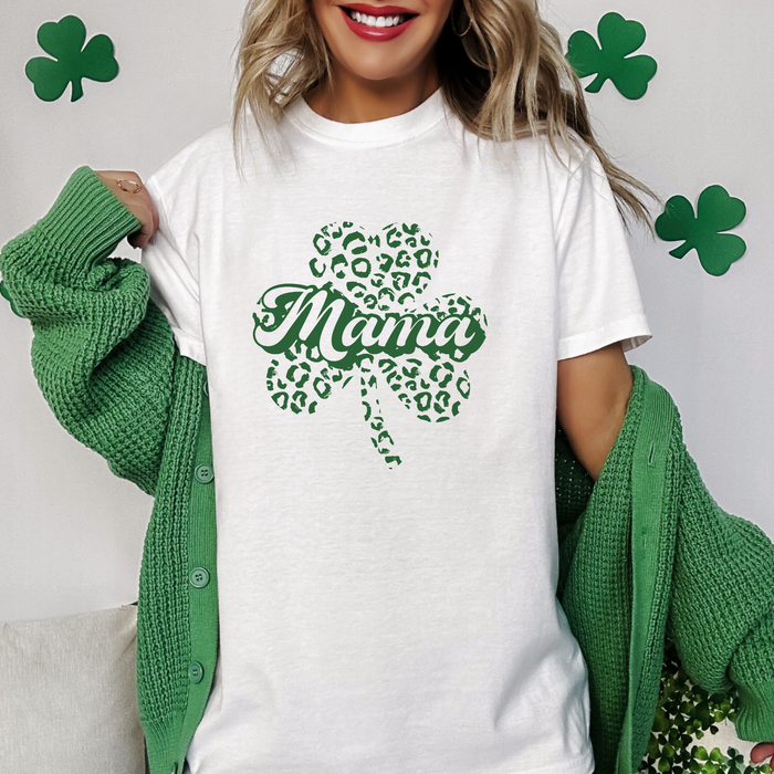 Mama Shamrock St. Patrick's Day Graphic T-Shirt