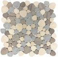 Marmol Huron Mix Marble Mosaic Tile 12x12 Sheet
