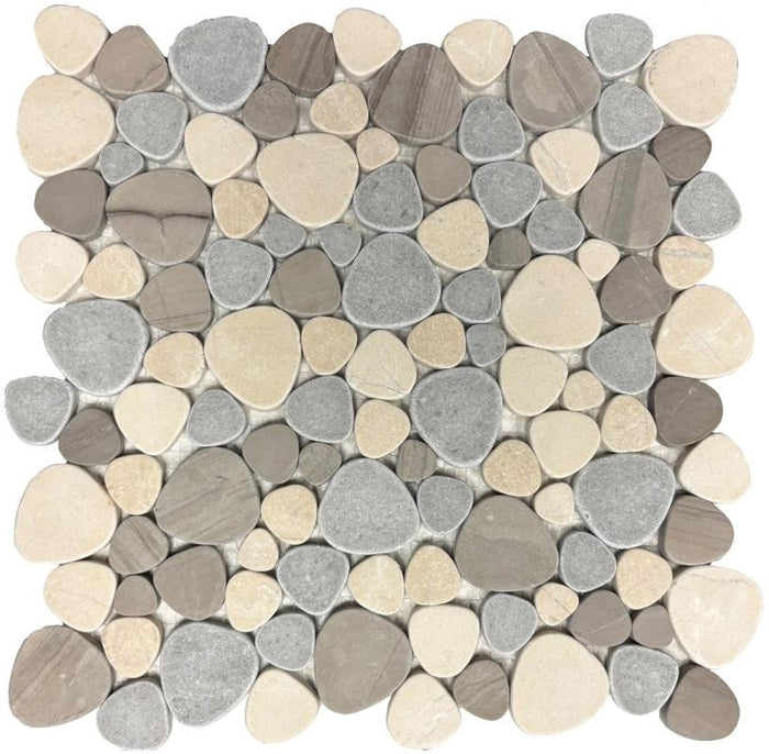 Marmol Huron Mix Marble Mosaic Tile 12x12 Sheet