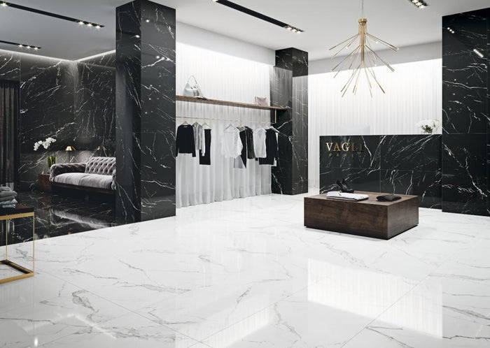 Marmorea Estatuario 24x24 Marble Look Porcelain Tile