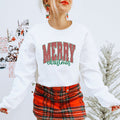 Merry Christmas Distressed Women's Sweatshirt - Trendznmore