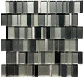 Meteor Nickel Random Glass and Metal Mosaic Tile 12x12 Sheet