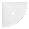Metro Retrofit 10" Matte Bright White Cast Stone Corner Shelf