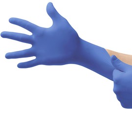 Microflex N194 Cobalt Nitrile exam gloves in XL
