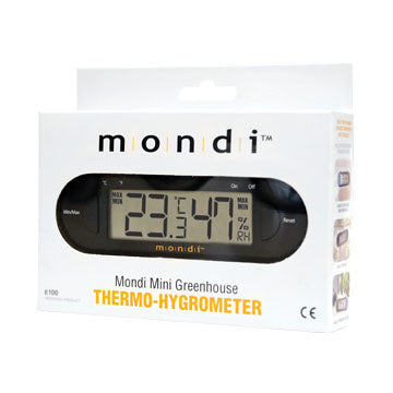 The TAS Mini Greenhouse Thermo-Hygrometer is essential for maintaining the ideal temperature and humidity levels, ensuring the growth of healthy plants.
