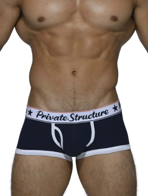 Mini Ribbed Trunk - Navy